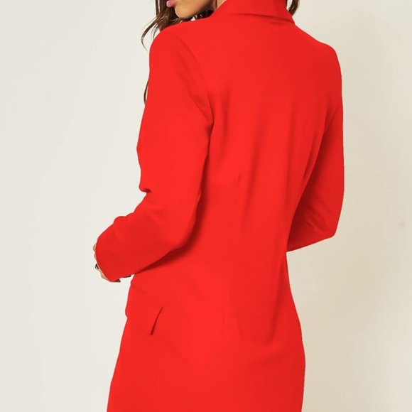 Red Blazer Dress - Picture 2 of 3
